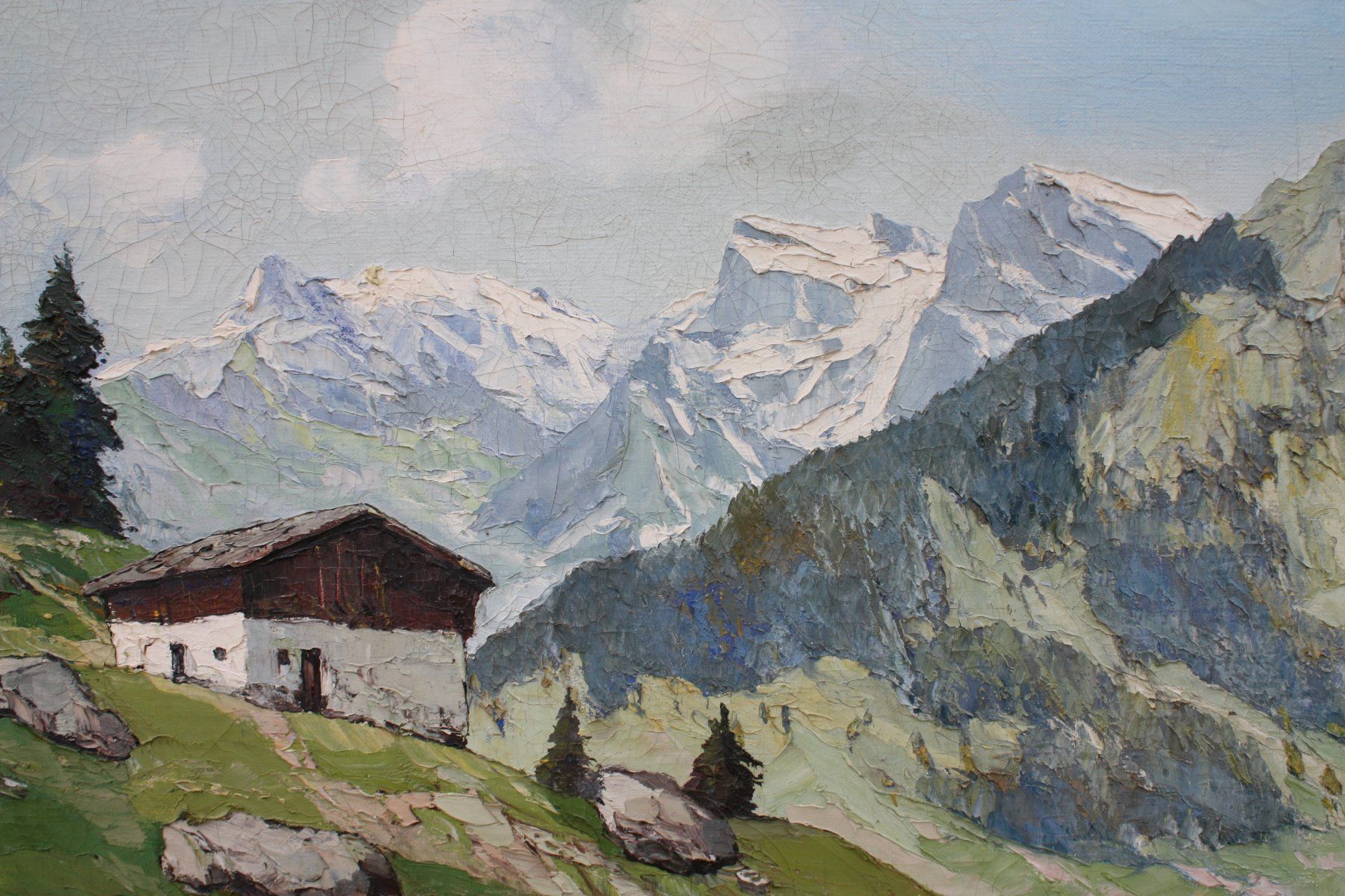 Dipinti: Emil Brehm - Ölbild Maiental Kanton Uri – Usato da Altstätten SG venduto da GGsGameshop 4