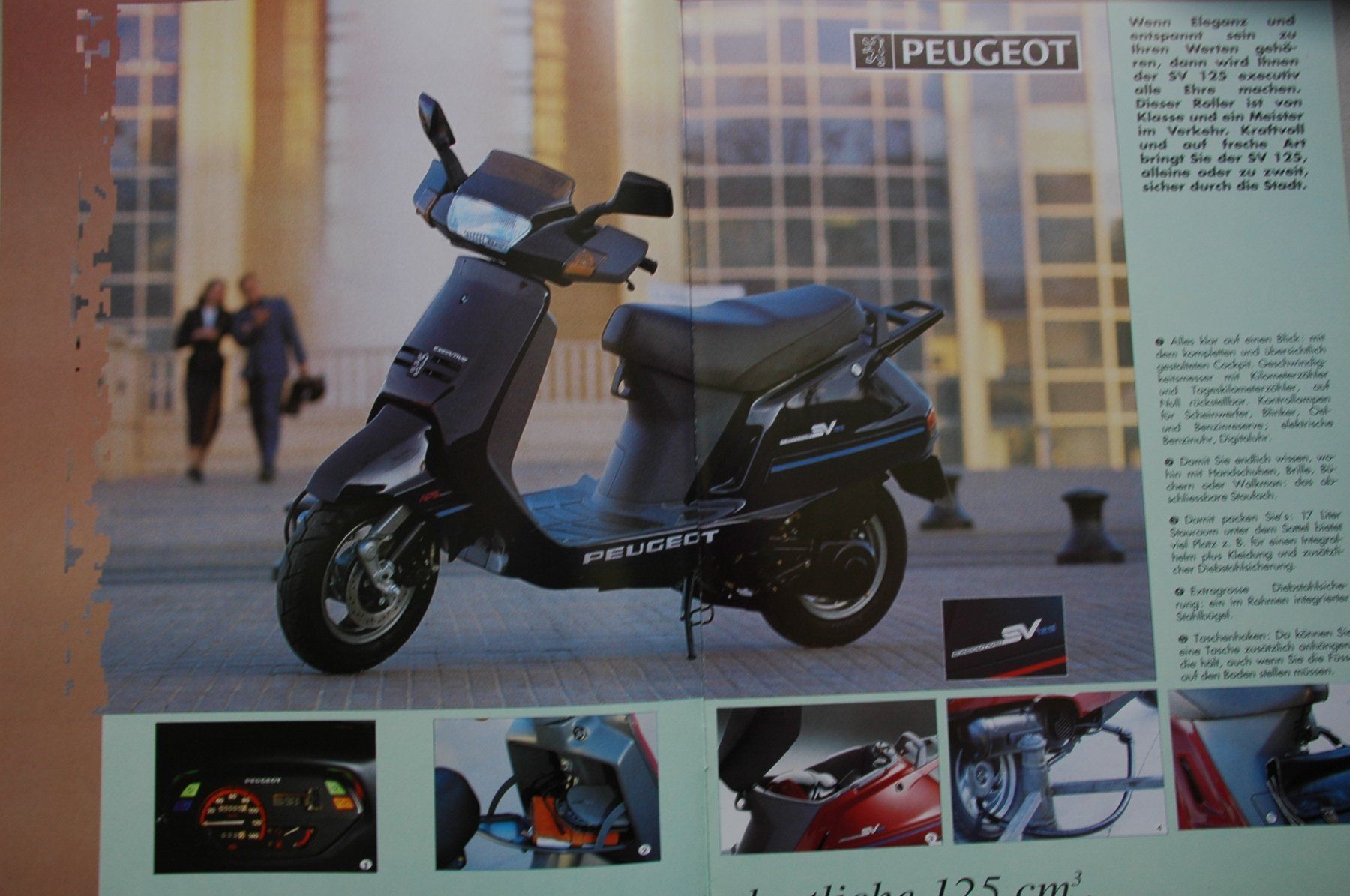Peugeot Scooter: Peugeot SV 125 Executive Roller - Originalprospekt – Usato da Malans GR venduto da Chueche427 1