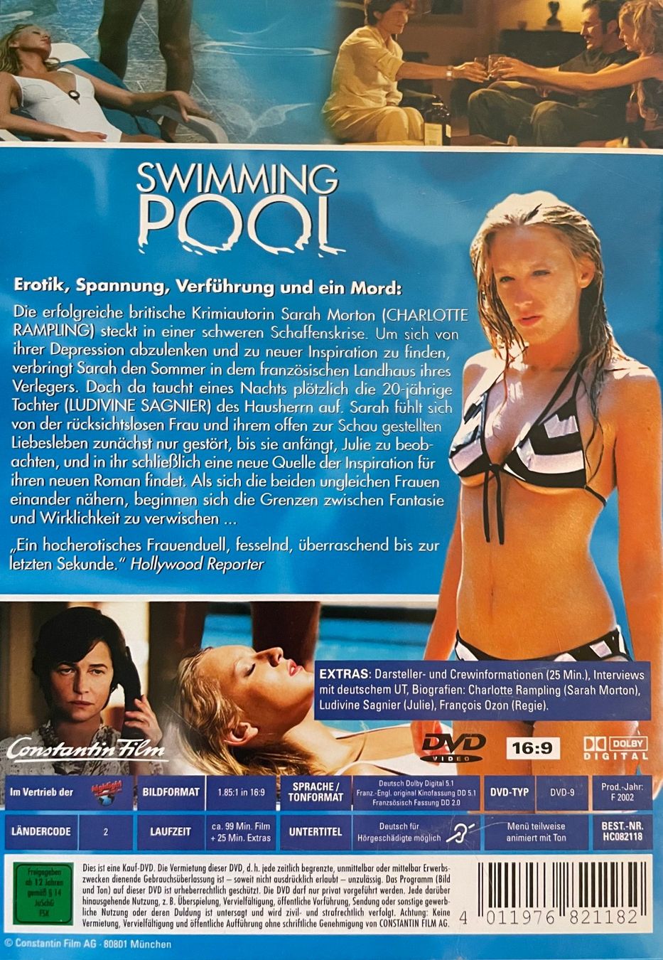 Tutti i DVDs: Swimming Pool (Francois Ozon, Charlotte Rampling) – Usato da Brunnen venduto da Barfly5 1