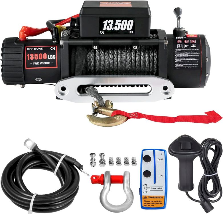Produktbild von Kabellose Seilwinden-Fernbedienung Kit 12V/24V – Mit Empfänger & 2 Sendern, Reichweite 15 M – Kompatibel Mit Warn, Ramsey, Smittybilt & Mehr – Für ATV, SUV, LKW & Boot