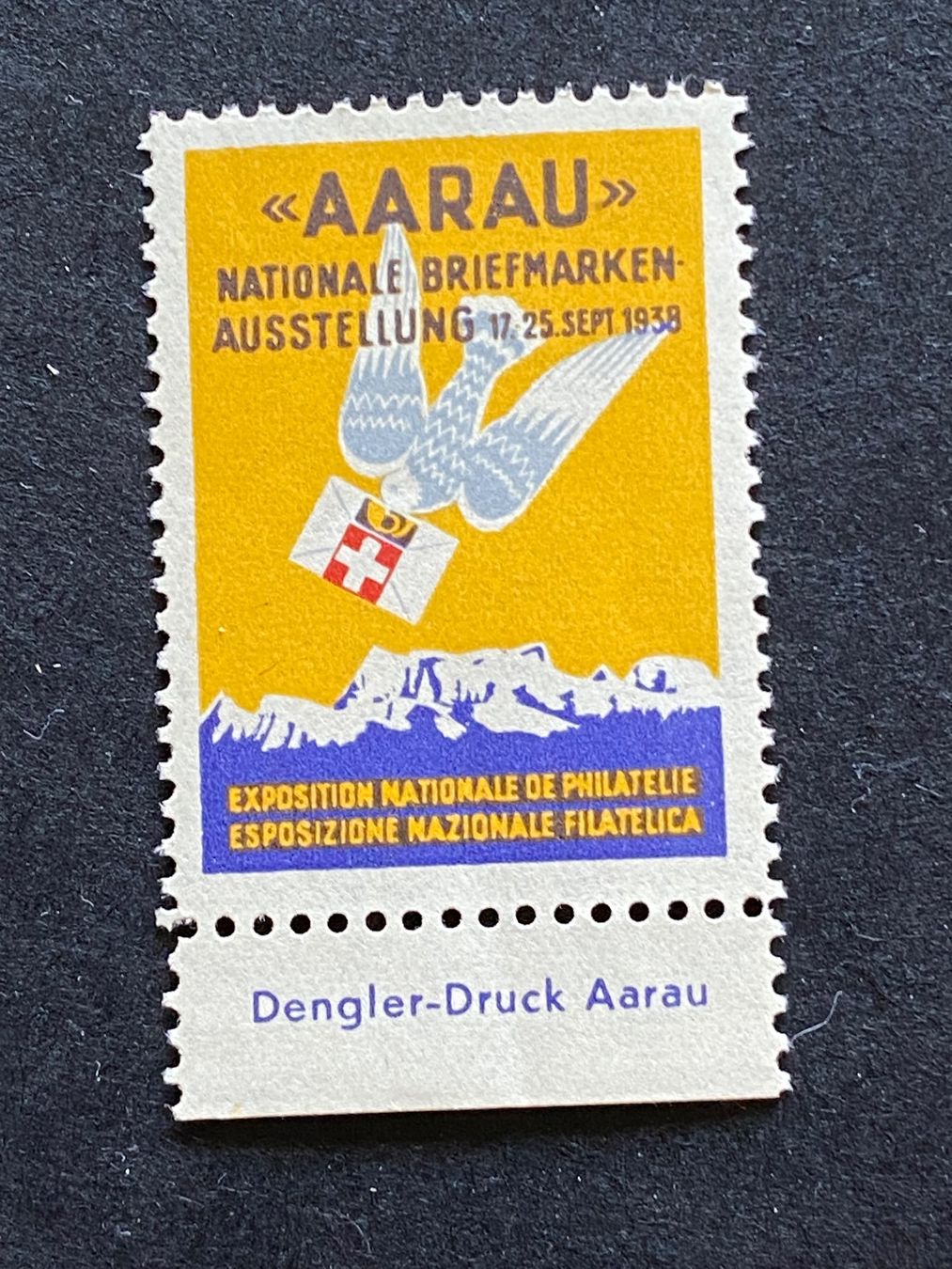 Tutti i francobolli: 1938, Nationale Briefmarkenausstellung, postfrisch – Usato da Aarau venduto da hilde47