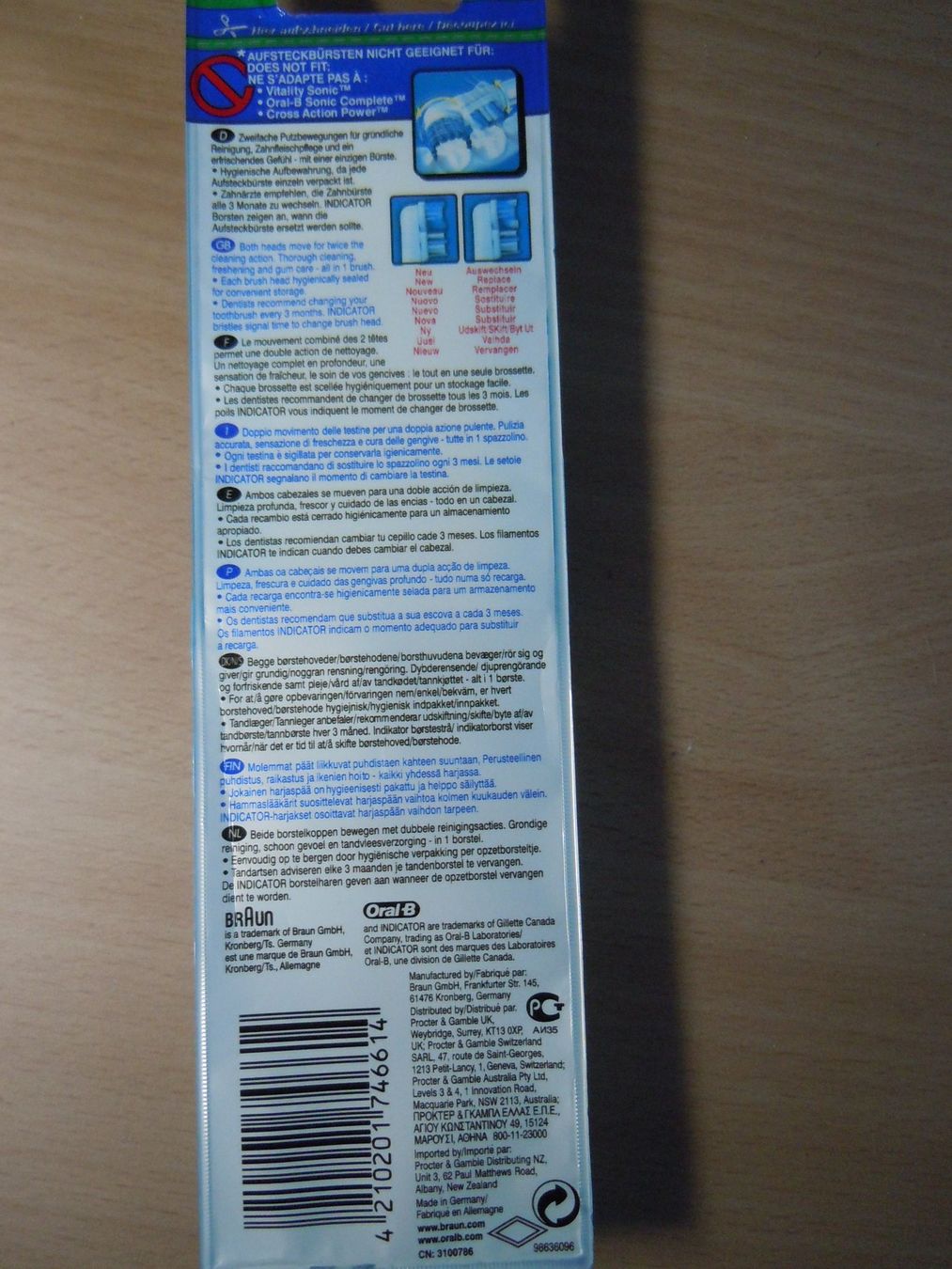 Oral B Cura dei denti: Oral -B Dual Clean Bürsten 2er Pack – Nuovo e nell'imballaggio originale da Luzern venduto da Baumli1 2