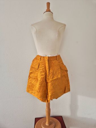SANDRO PARIS SHORTS NP 320 CHF GOLD OCKER TOP ZU ZARA BLUSE