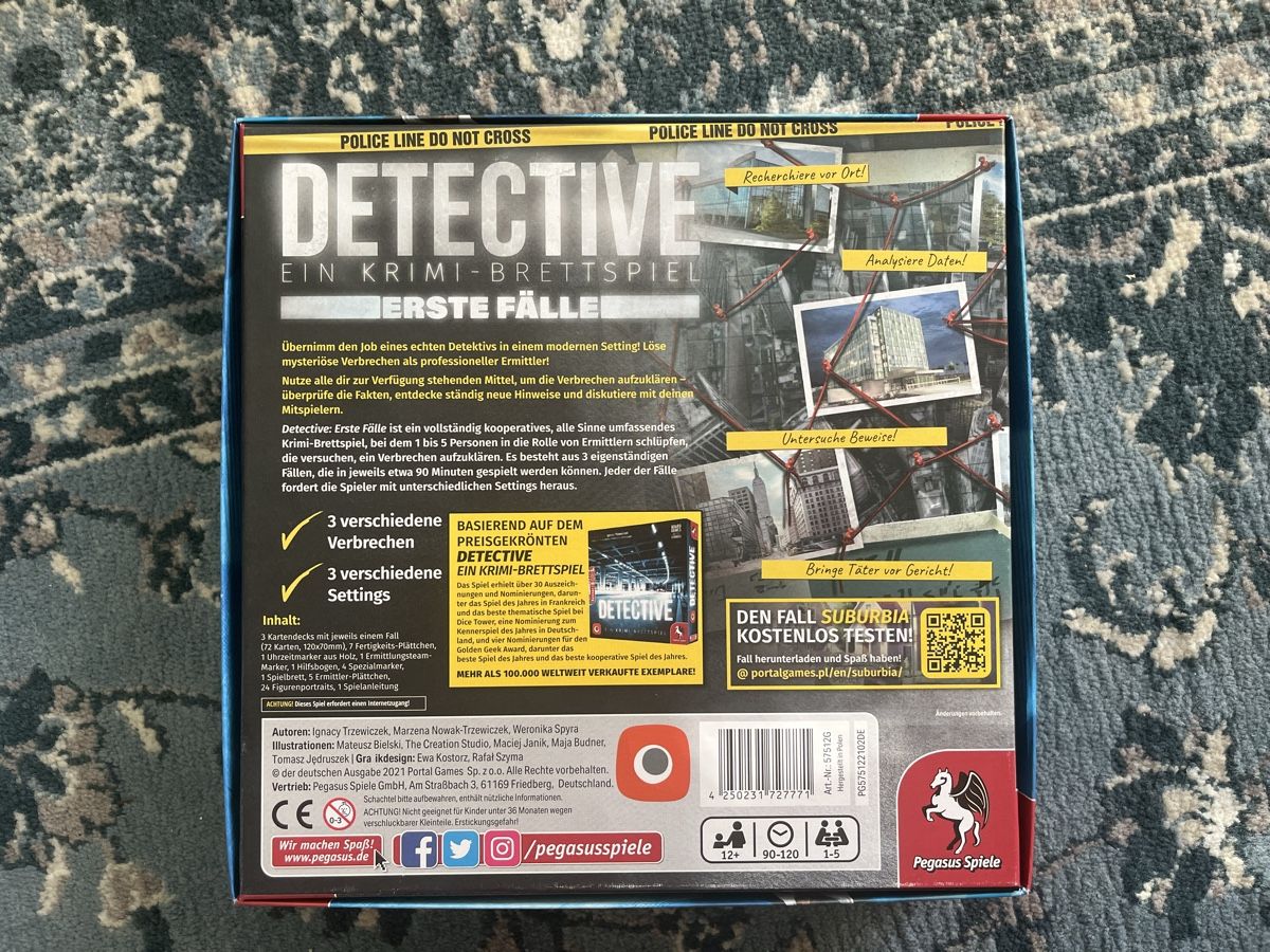 Pegasus Spiele Spiele: Detective Spiel – Gebraucht aus Liebefeld von Cyberclown 2