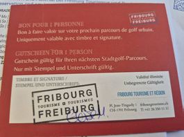 1 bon pour Urban Golf Fribourg adulte