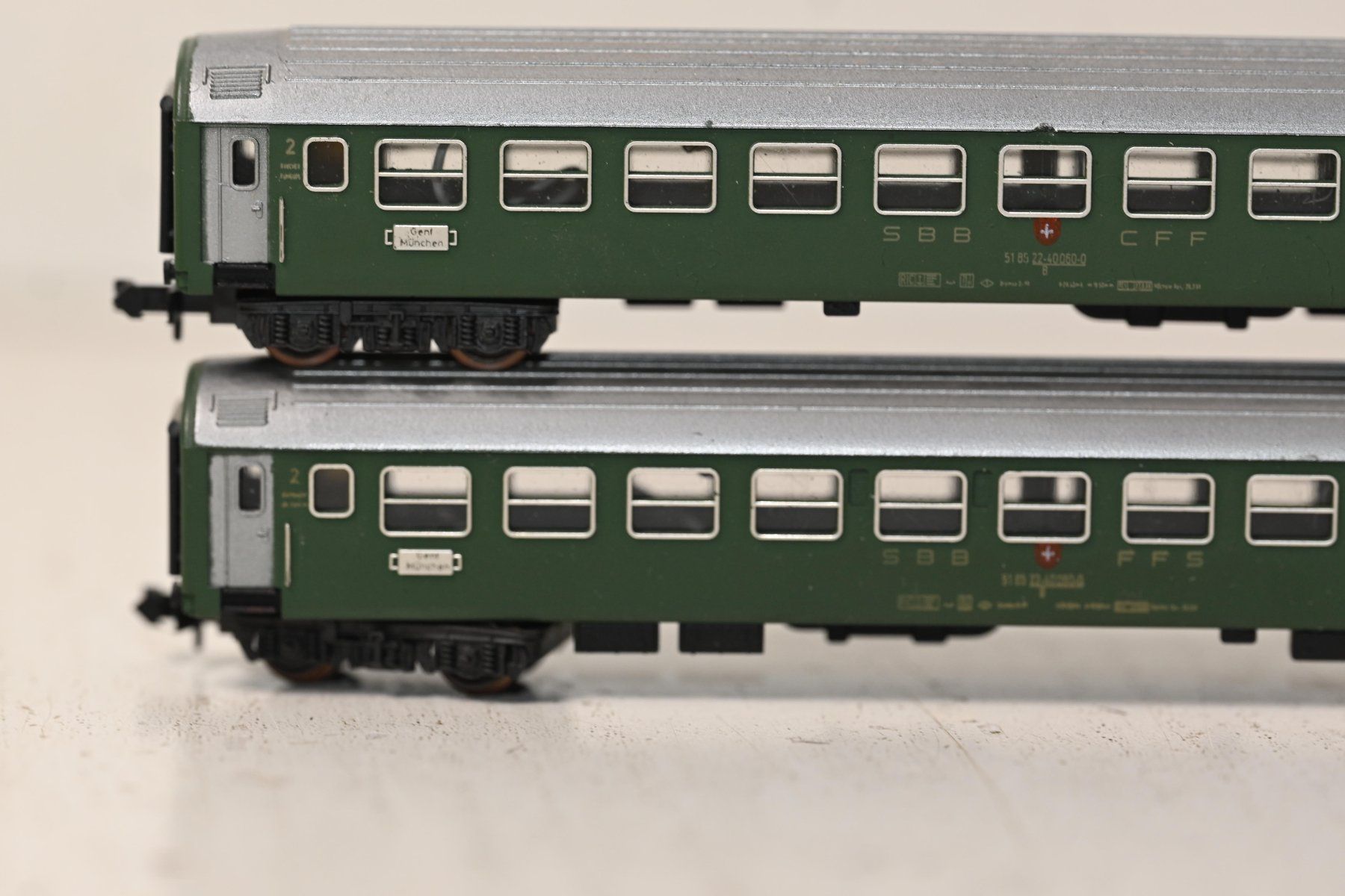 Trix Trains électriques: 2 SBB CFF Personenwagen Minitrix  Spur N – D'occasion à Laupen ZH par Zmoewe 1