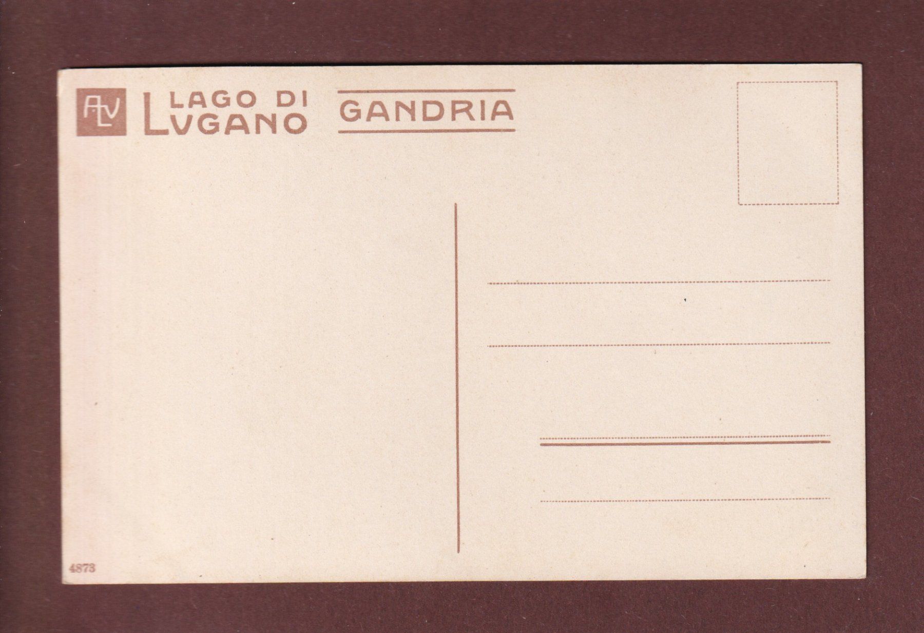 Cartoline postali: GANDRIA - Motivo – Usato da Pully venduto da nicecards 1
