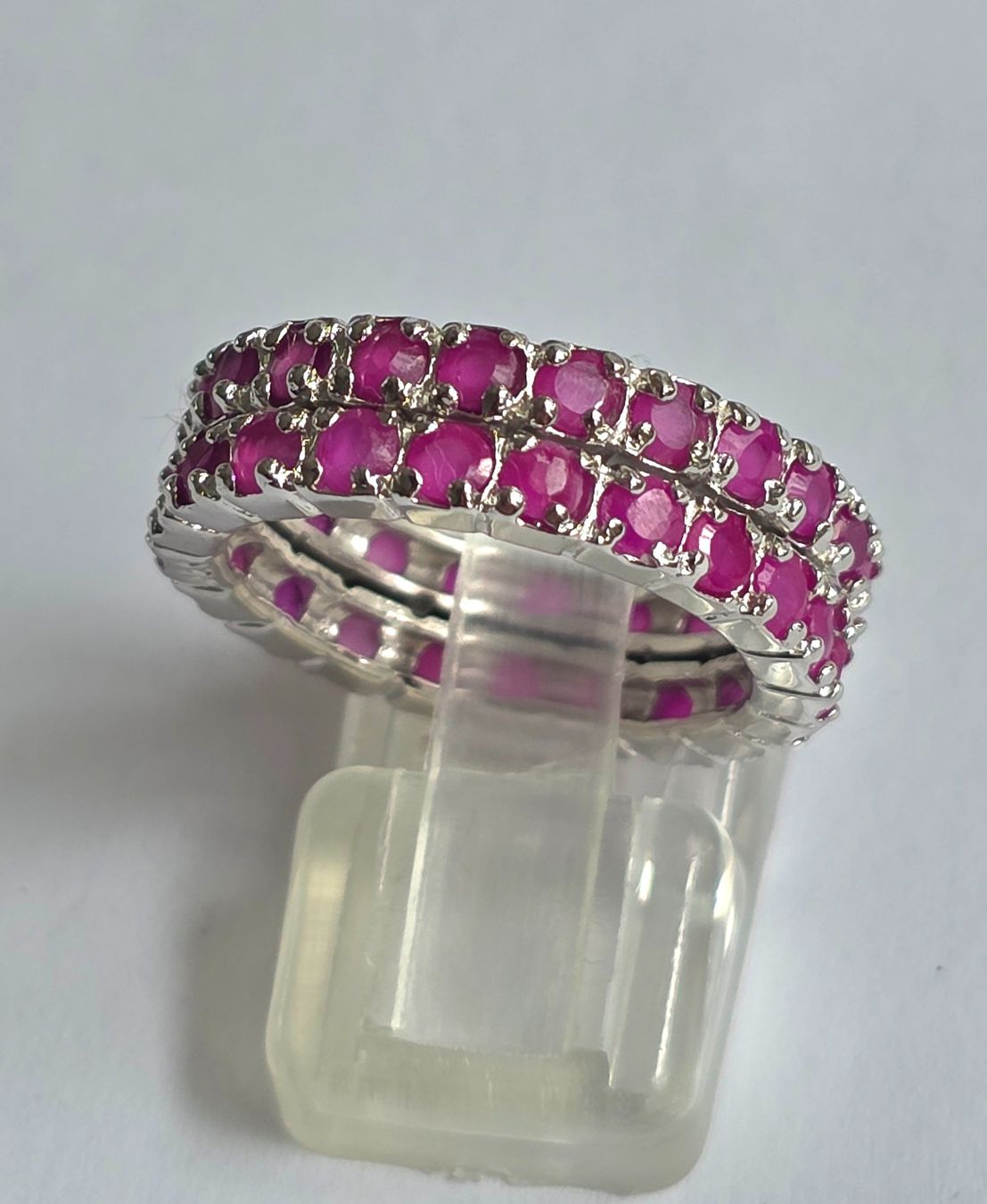 Anelli: Ring Silber Rubin Grösse 57 Neu – Nuovo (secondo la descrizione) da Zürich venduto da adriben 6