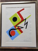 Sonia Delaunay, Farbpochoir, numm., handsigniert,  gerahmt