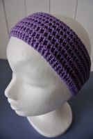 süsses Haarband aus Baumwolle flieder-lila-violett *neu