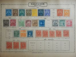 El Salvador ab Klassik Sammlung II auf uralten Vordruckseite