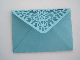 Kleine Couverts 10 Stück 10x7cm blau