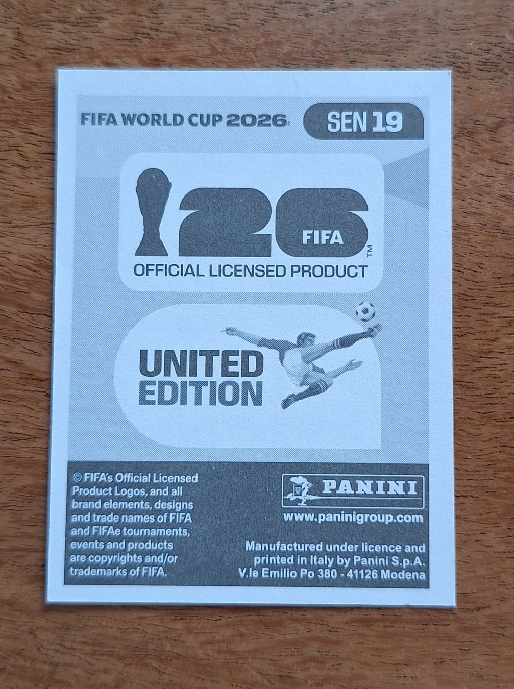 Panini Carte collezionabili: Panini Nicolas Jackson SEN 19 – Nuovo (secondo la descrizione) da Romanens venduto da Crocette 1