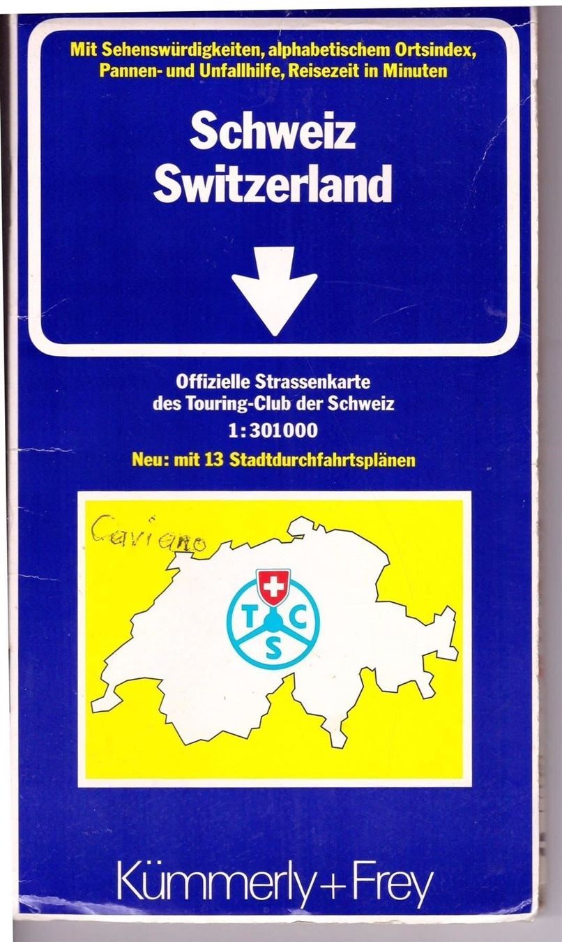 Cartine & Atlanti: Strassenkarte Schweiz – Usato da Nunningen venduto da mercury-for-books