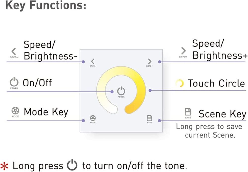 Touch Panel LED Color Temperature Adjust Controller | Kaufen auf Ricardo