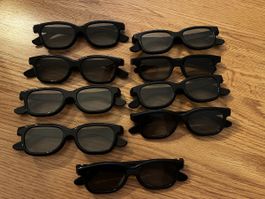 3D Brillen für ins Kino (9 Stk. 