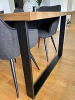 Tischkuven, Schwarz Pulverbeschichtet