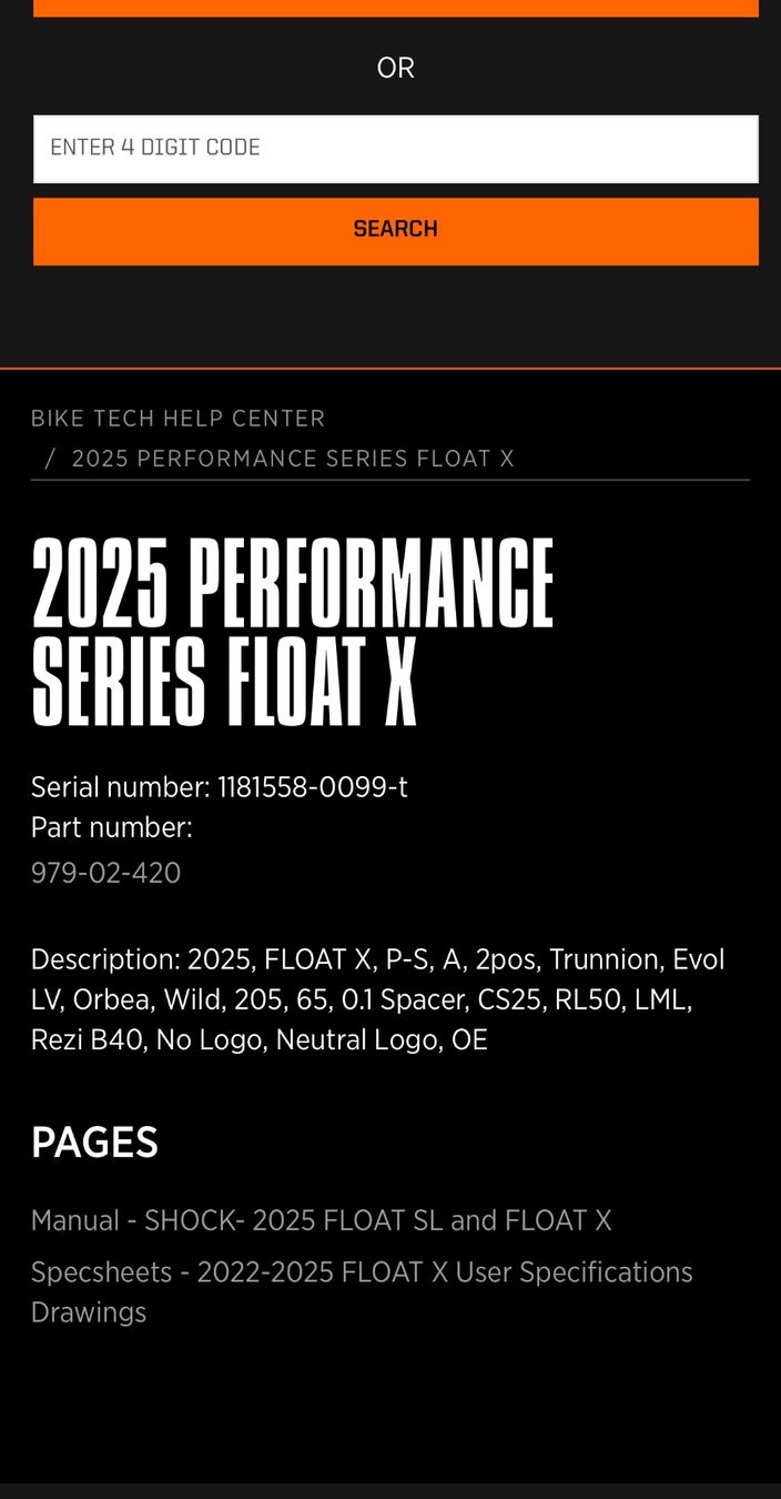 Fox Pezzi di ricambio: Fox PERFORMANCE SERIES FLOAT X – Usato da Mézières VD venduto da pourkwapa7 2