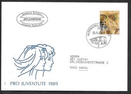 Sonderbrief A. 1505 unsere Kinder Pro Juventute 25.11.1989