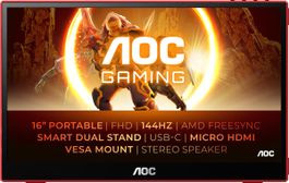 AOC 16G3 Portable Gaming Monitor 144Hz