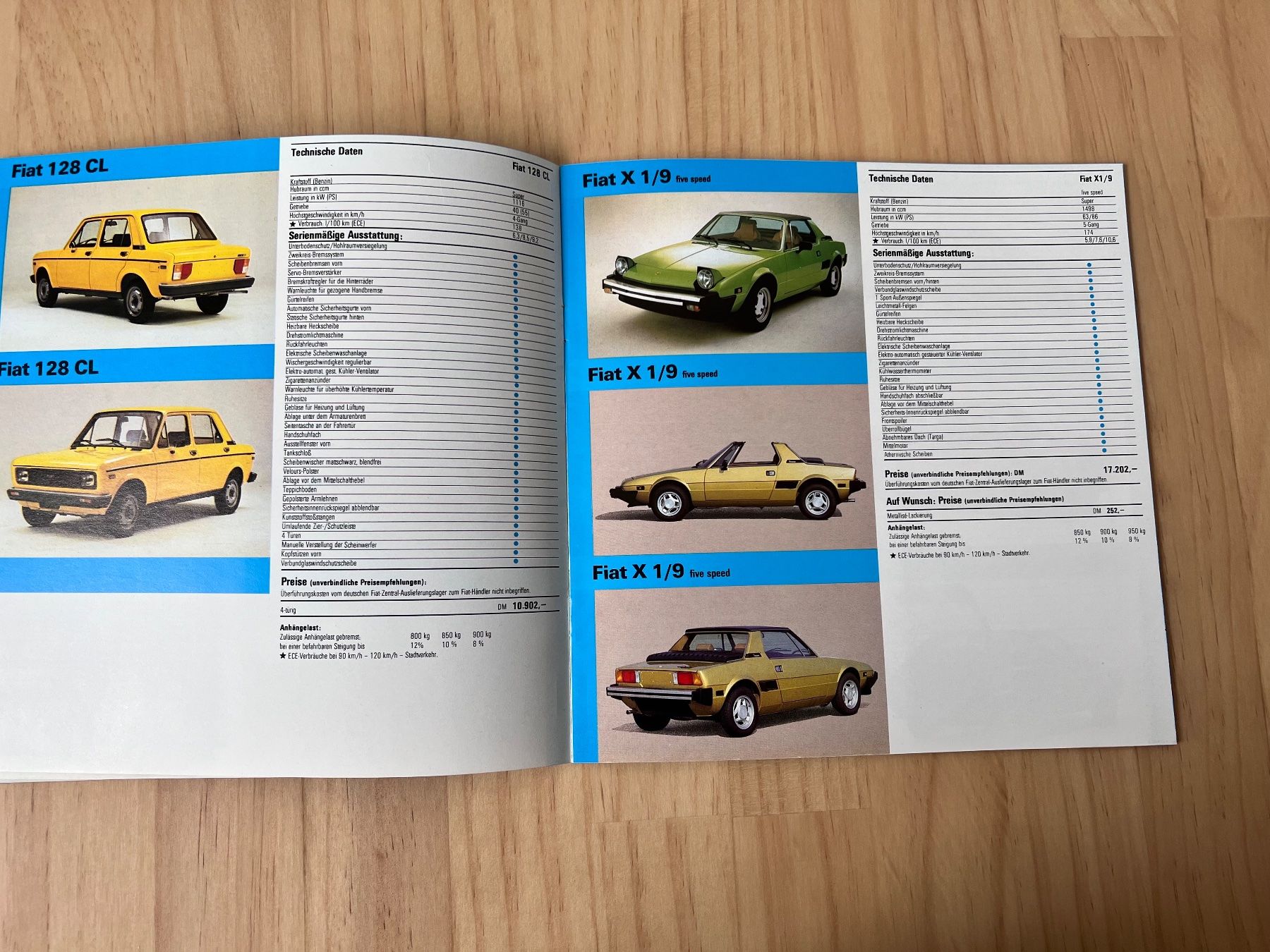 Fiat Dokumente: FIAT PKW Programm 1979 Prospekt mit Preisen – Gebraucht aus Münchenbuchsee von Volver64 3