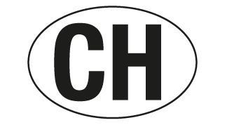 Sticker: CH Aufkleber Landeskennzeichen der Schweiz – Nuovo e nell'imballaggio originale da Rotkreuz venduto da Outlet-luxus