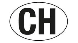 CH Aufkleber Landeskennzeichen der Schweiz
