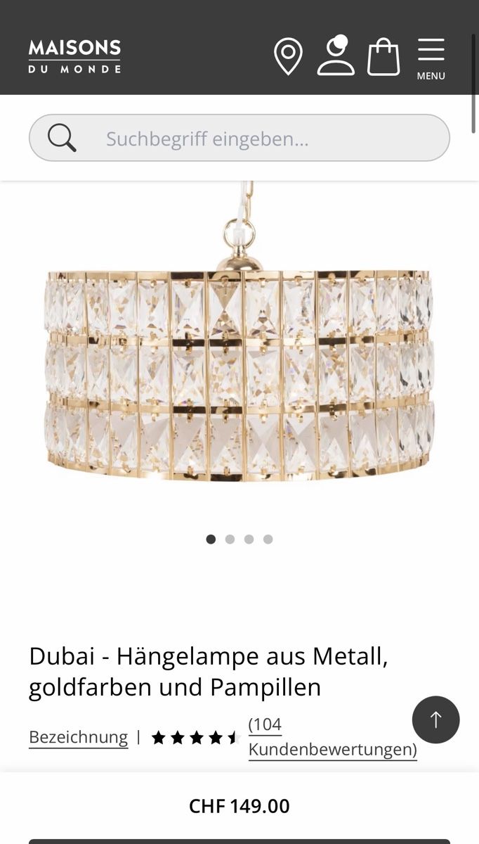 Maisons du monde Lampadari & plafoniere: Elegante Hängelampe Maisons du Monde – Usato da Grafstal venduto da Fantastica