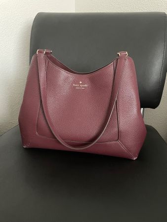 Kate Spade Handtasche bordeaux Leder guter Zustand