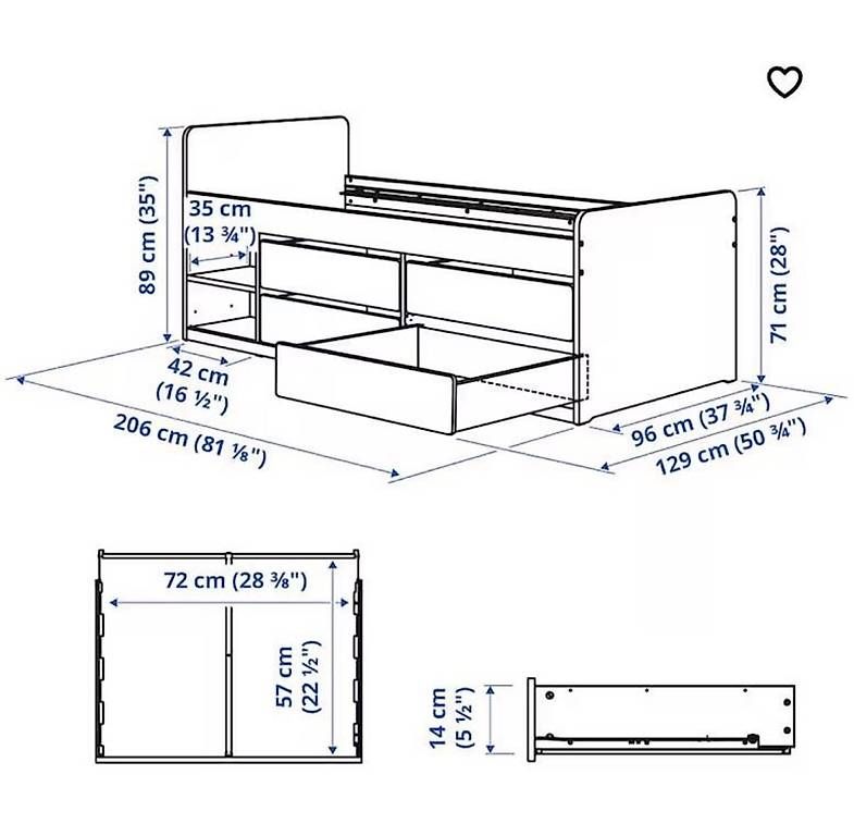 Ikea Letti: À vendre : Lit une place – Usato da Fribourg venduto da Leonita-mj 1