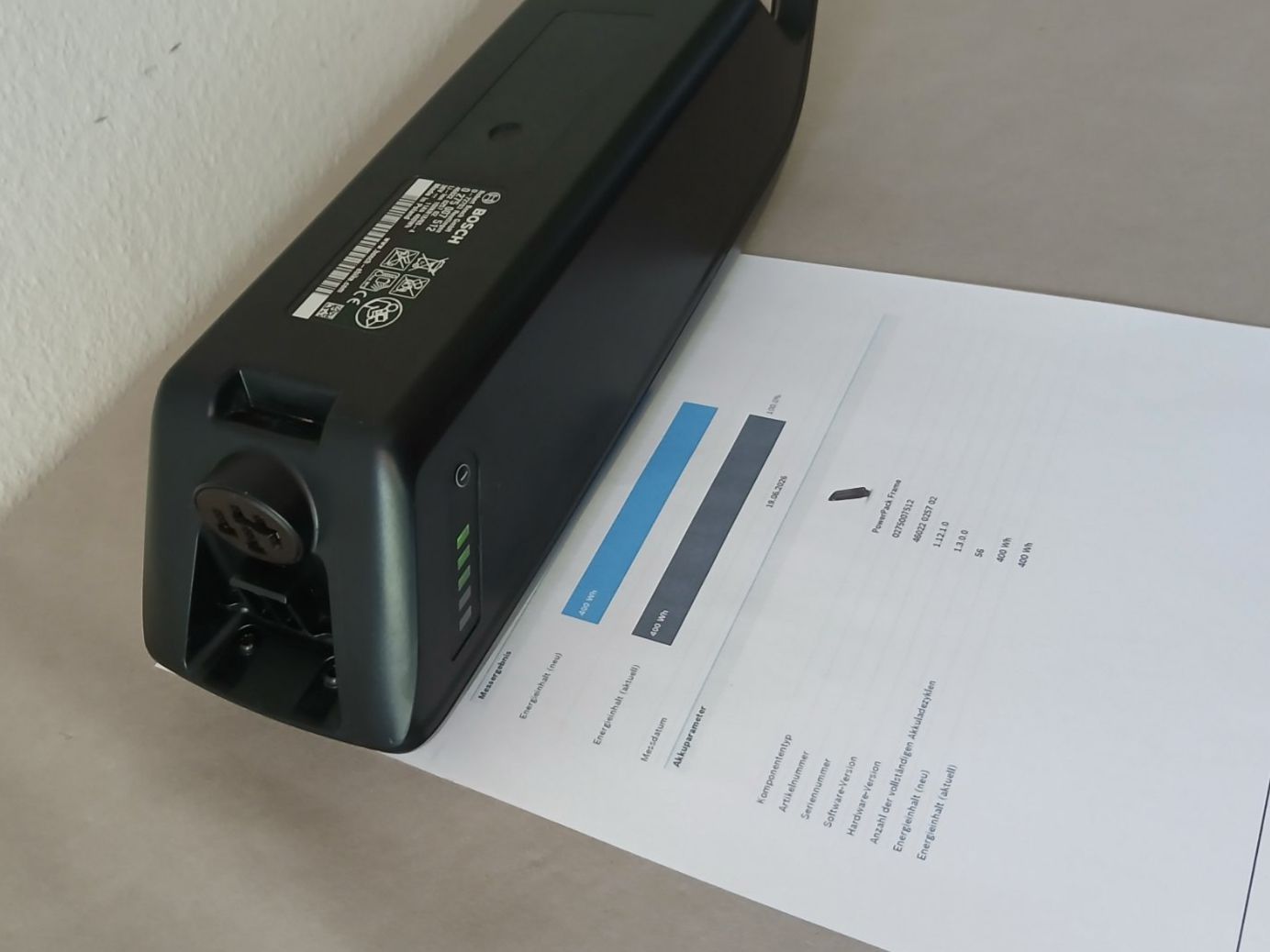 Bosch Akkus: Bosch Powerpack 400 mit 400Wh 100% / inklusive Messbericht – Gebraucht aus Winterthur von .-thx-. 4