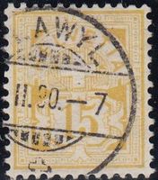 63A mit Stempel Flawyl, Februar 1880, Kat. SBK 25 Fr. 50.00