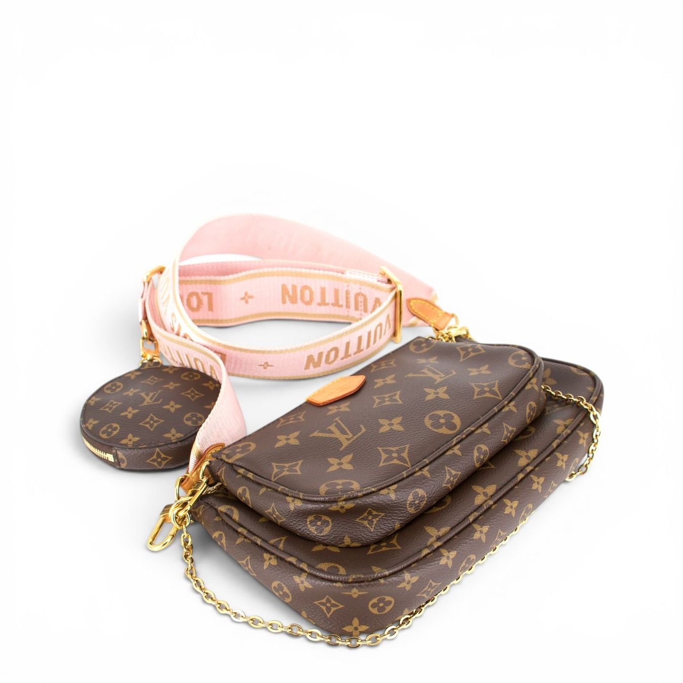 Louis Vuitton Sacs femmes: Louis Vuitton Multi Pochette Monogram rosa – D'occasion à Binningen par Designerlabels 6