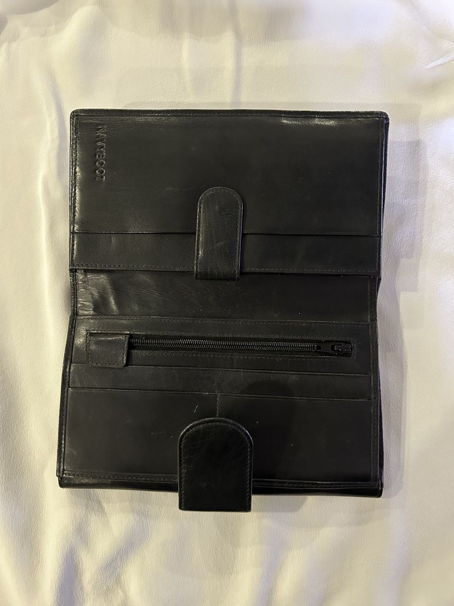 Navyboot Portamonete: Navyboot Portemonnaie Schwarz Leder – Usato da Leuzigen venduto da nora999 4