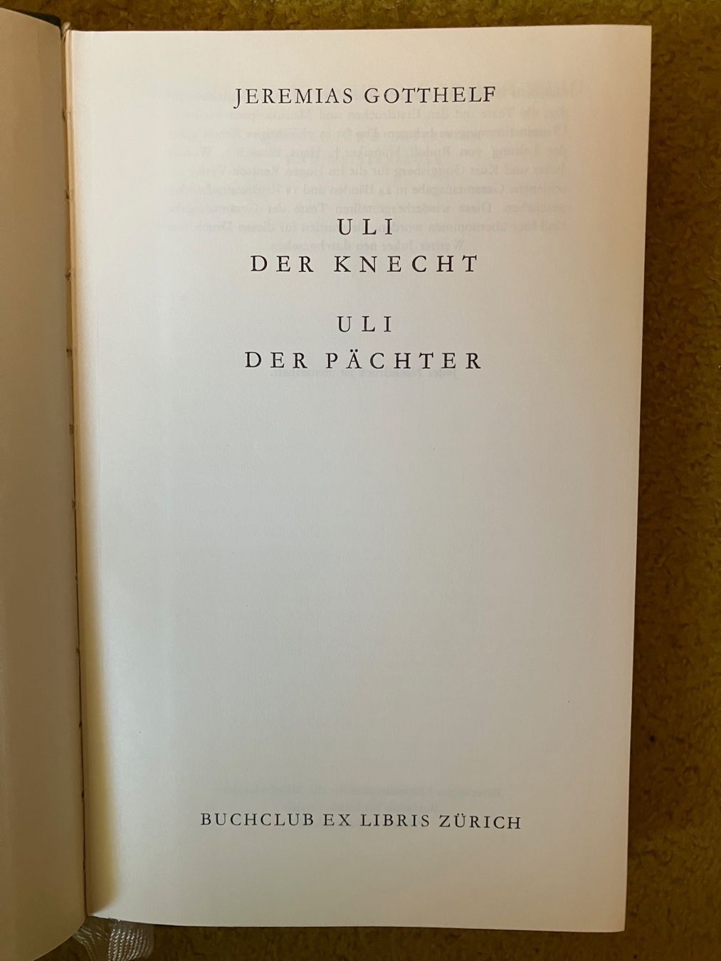 Libri: Gotthelf Büchersammlung – Usato da Uster venduto da hpl_nl2w 6