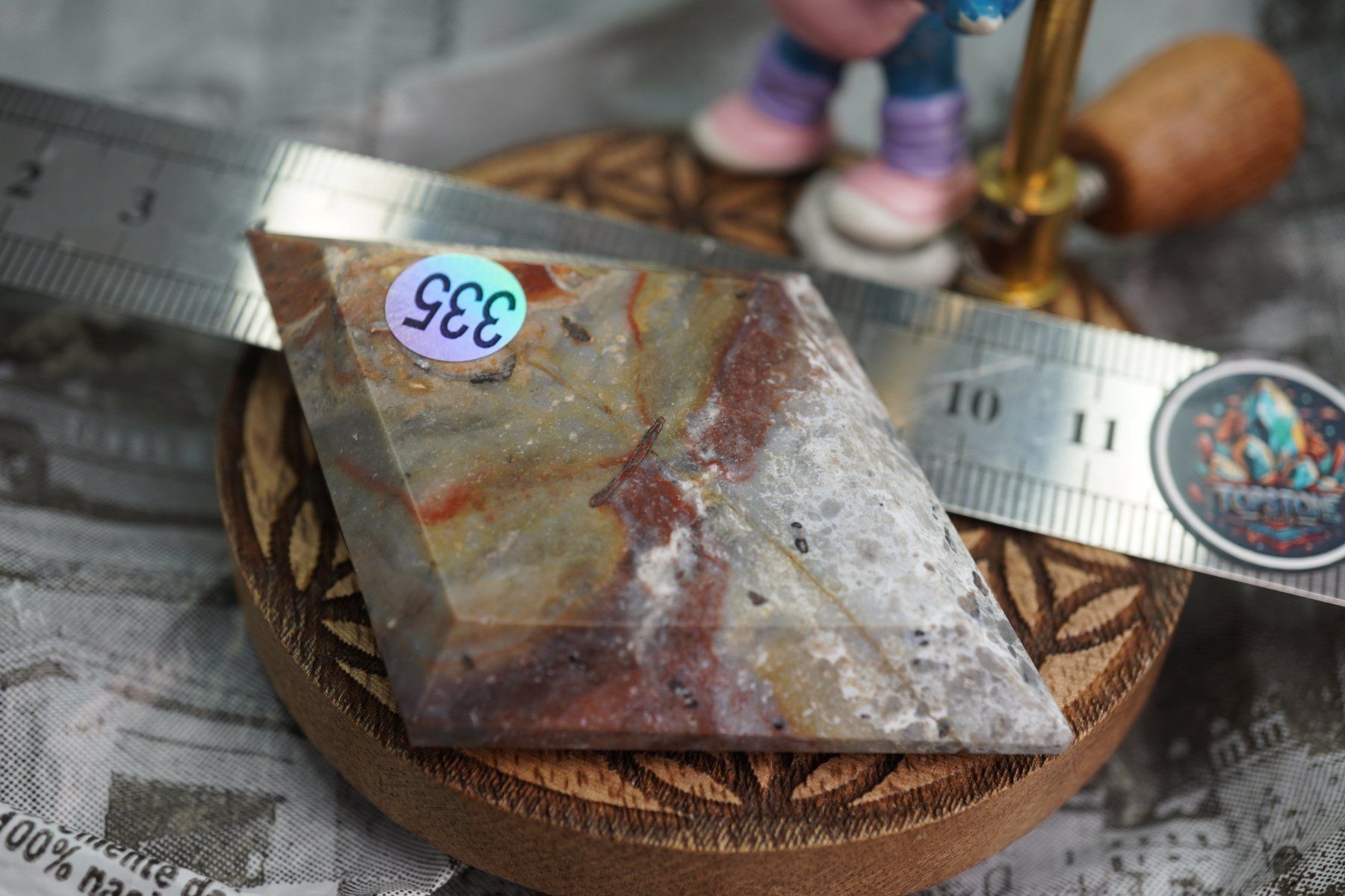 Minerali & Pietre curative: Crazy Lace   Achat  Triangel   ab  1.- – Nuovo e nell'imballaggio originale da Eschenbach SG venduto da topstone 4