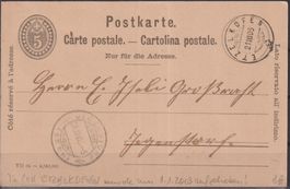 C57) Postkarte Stempel Etzelkofen