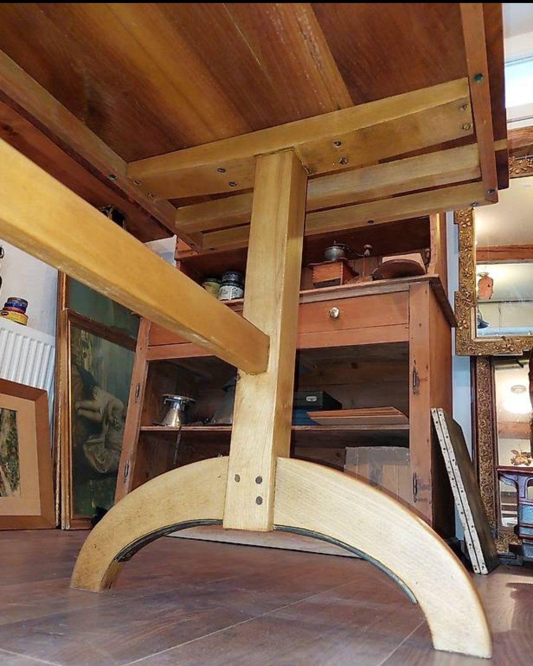 Tische: Art Deco Wirtshaustisch, komplett restauriert – Gebraucht aus Siblingen von rantiques 5