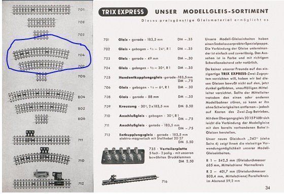 Trix Modellini di ferrovie: Trix Express H0: 16xgebogenes Gleis – Usato da Niederhasli venduto da rail-duerst 2