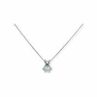 Diamant-Collier 14k Weissgold 1,03ct