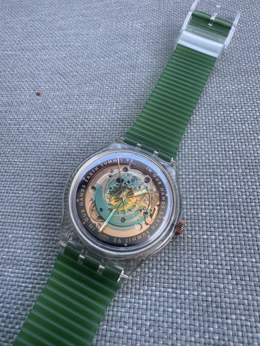 Swatch Montres: Swatch Automatic Earth Summit 92 Uhr mit Box Swiss Made – D'occasion à Sursee par Dersempacher 2