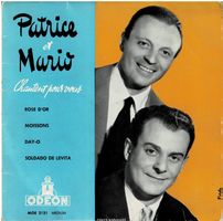 Patrice et Mario EP - Chantent pour vous - Rose d'or +3