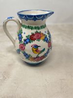 hand painted antique jug with enemal