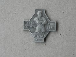 Abzeichen Kantonal Schwingfest Schwingen Altdorf Uri 1957