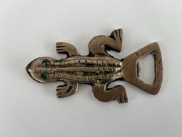 Eidechse Flaschenöffner aus Messing