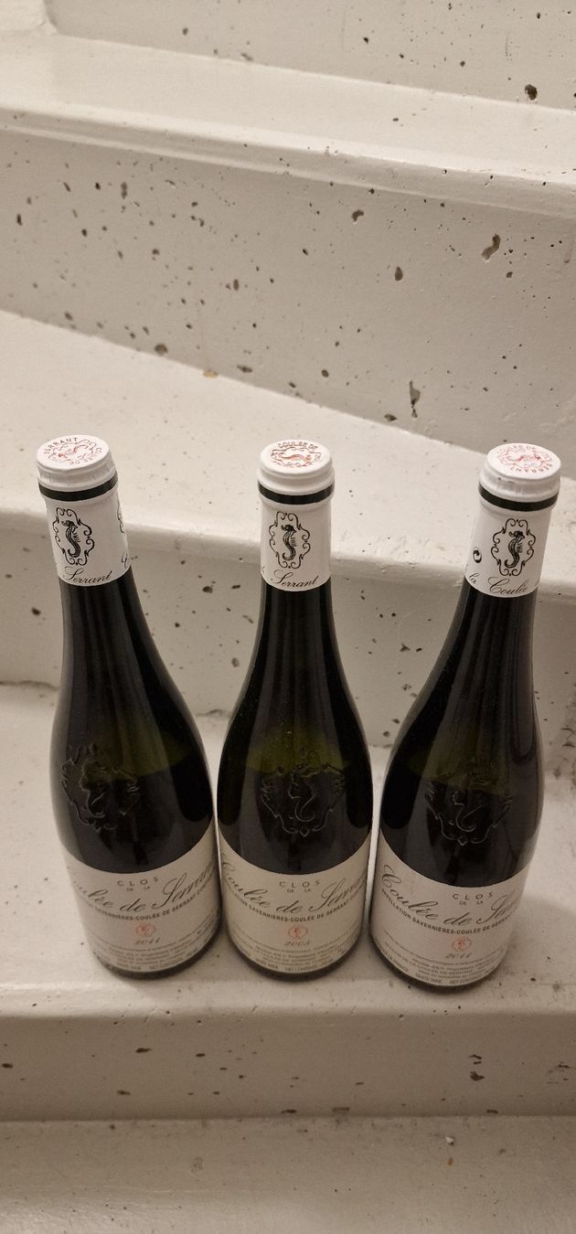Vino: 3 Fl. Coulée de Serrant Nicolas Joly 2005/2011 – Nuovo e nell'imballaggio originale da Unterstammheim venduto da BurgundyPassion 2
