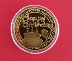 Geburtstagsmünze 🥂"Happy Birthday"🎉Geschenkidee (NEU/OVP)