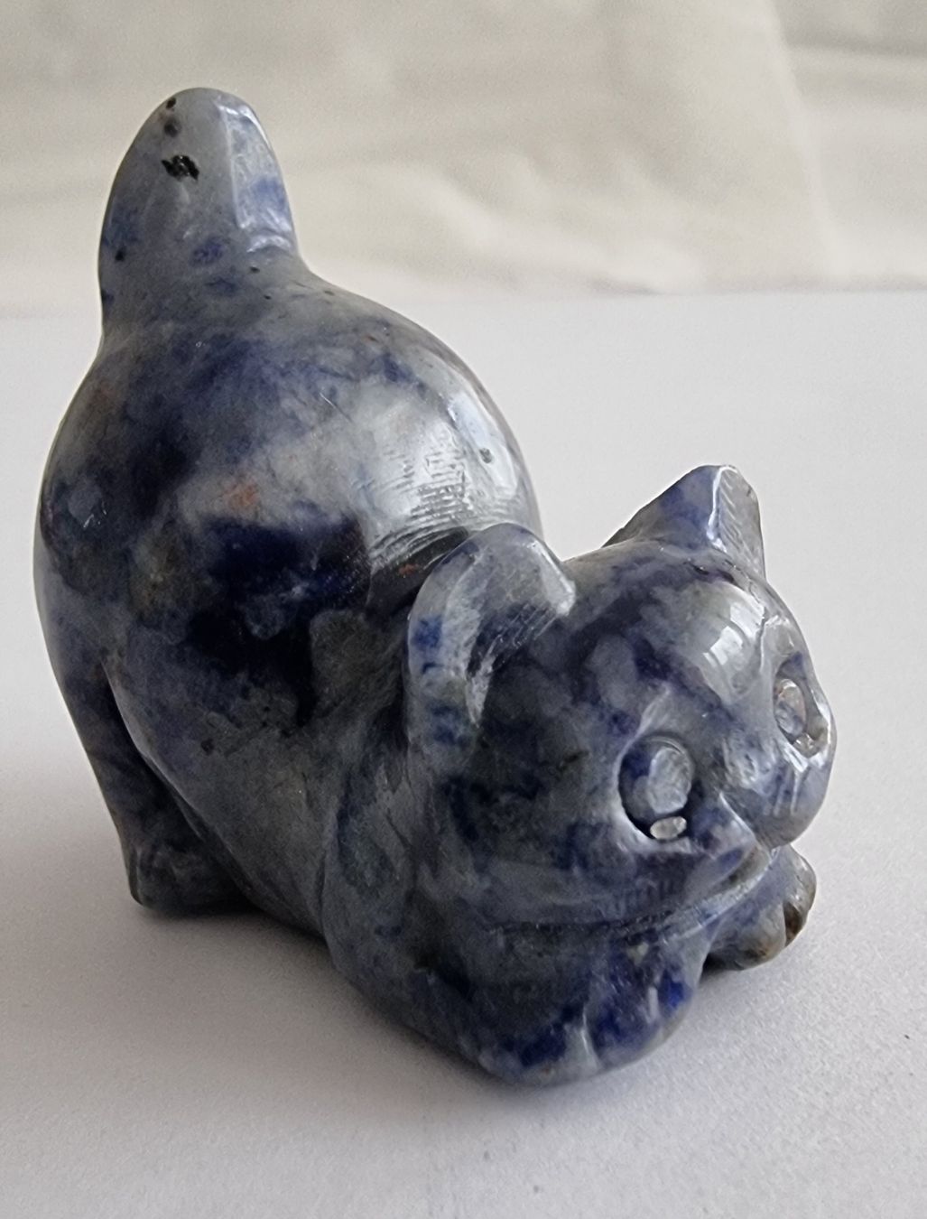 Statuette: Sodalit Katze Statue / Figur – Nuovo e nell'imballaggio originale da Menziken venduto da Mirager 2