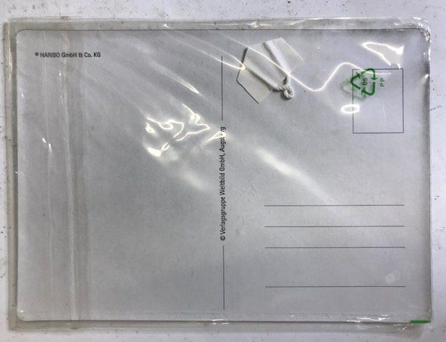 Cartoline postali: grosse Metall-Postkarte Werbung Haribo – Nuovo (secondo la descrizione) da Zürich venduto da gigimai67 1