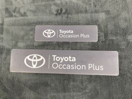 Schild von Toyota Occasion plus Grösse wie Autonummer 